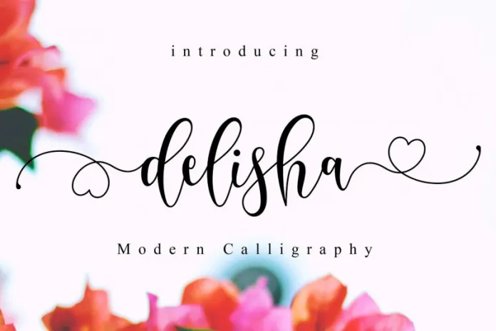 Delisha – Lovely Script Font
