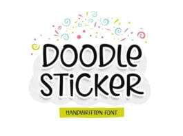 Doodle Sticker Font