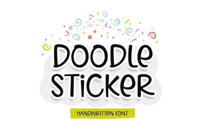 Doodle Sticker Font
