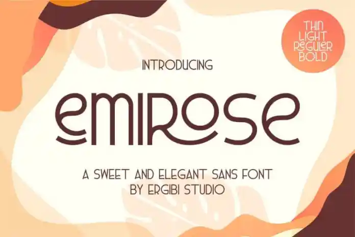 Emirose Sans Serif Font