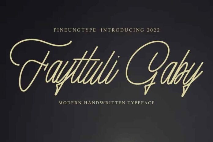 Fayttuli Gaby Font