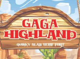 Gaga Highland Font