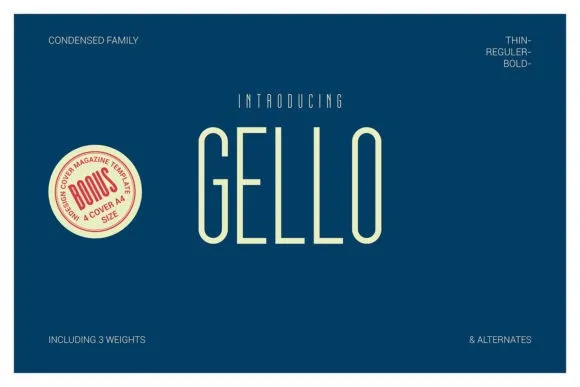 Gello Font Family