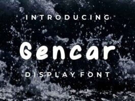 Gencar Font