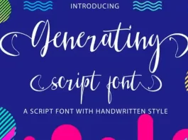 Generating Script Demo Font