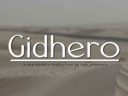 Gidhero Font