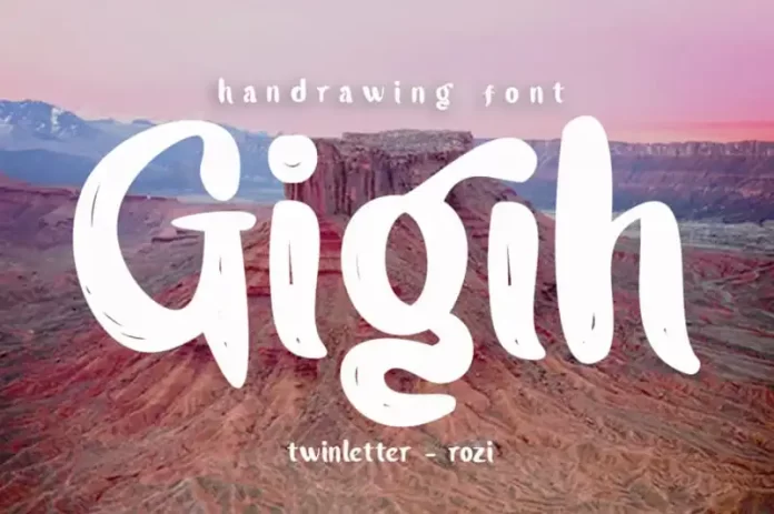 Gigih Brush Font
