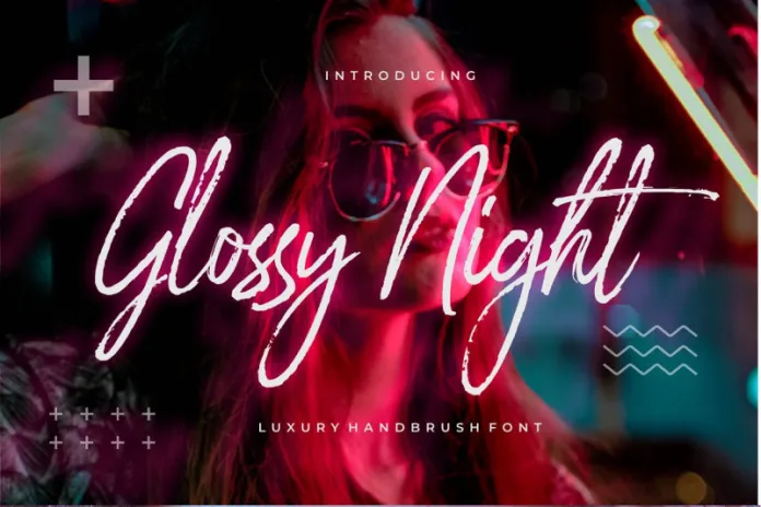 Glossy Night – Handbrush Font
