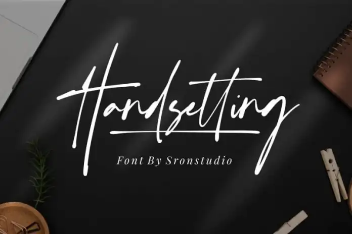 Handsetting Signature Font