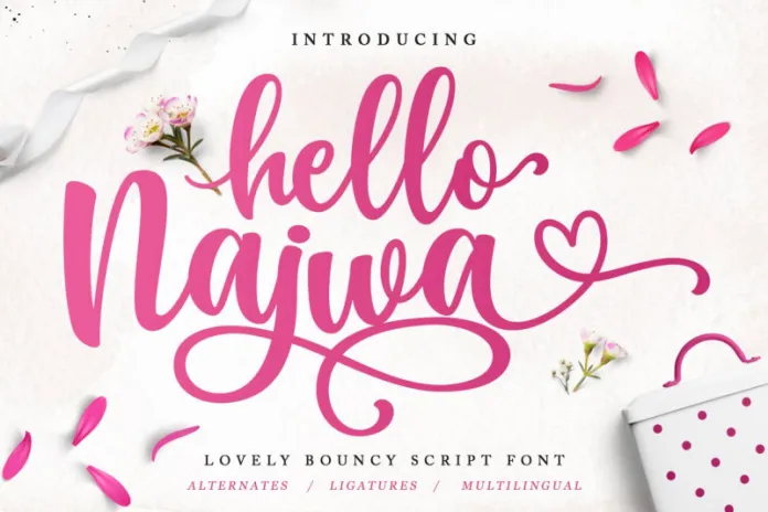 Hello Najwa Script Font
