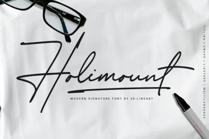 Holimount Handwritten Font