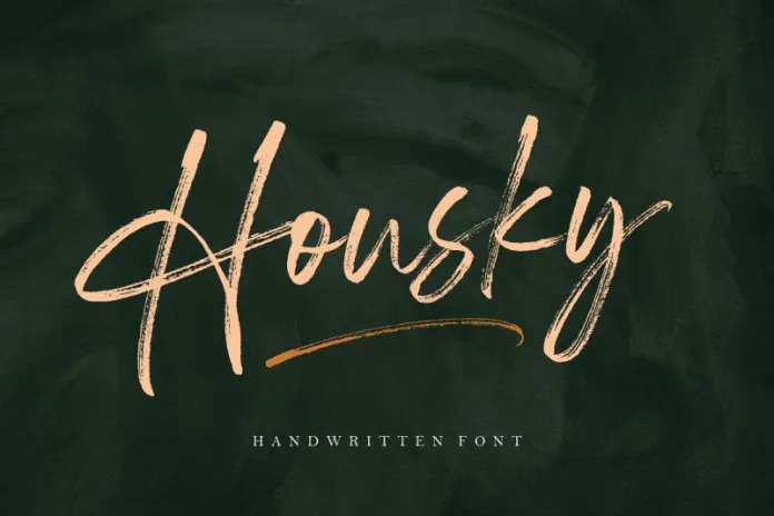 Housky Brush Font