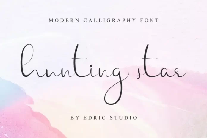 Hunting Star Calligraphy Font