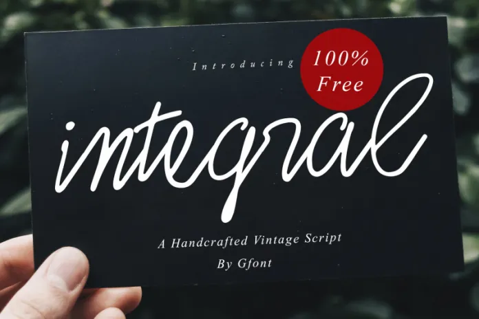 Integral Script Font