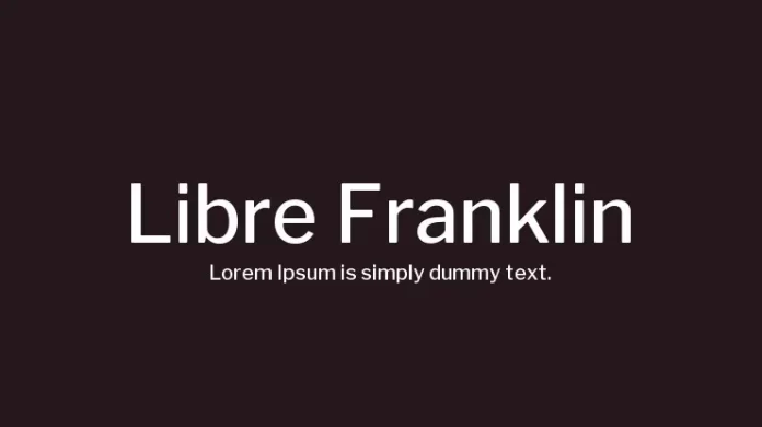 Libre Franklin Font Family