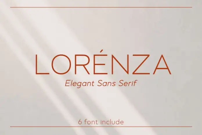 Lorenza – Sans Serif Font