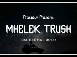 MHELEK TRUSH Font