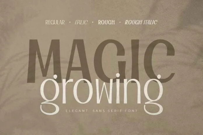 Magic Growing Font