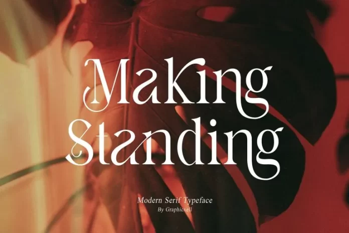 Making Standing Font