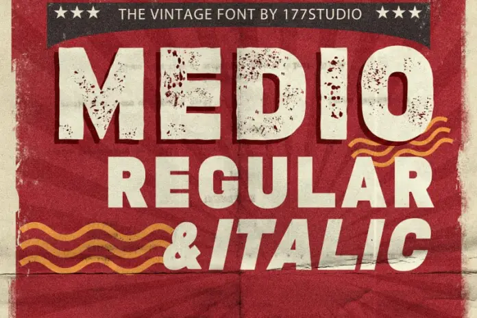 Medio Vintage Font