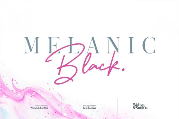 Melanic Black Font Duo