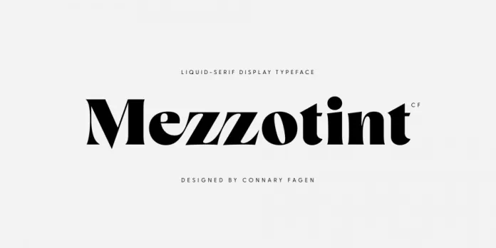 Mezzotint CF Font