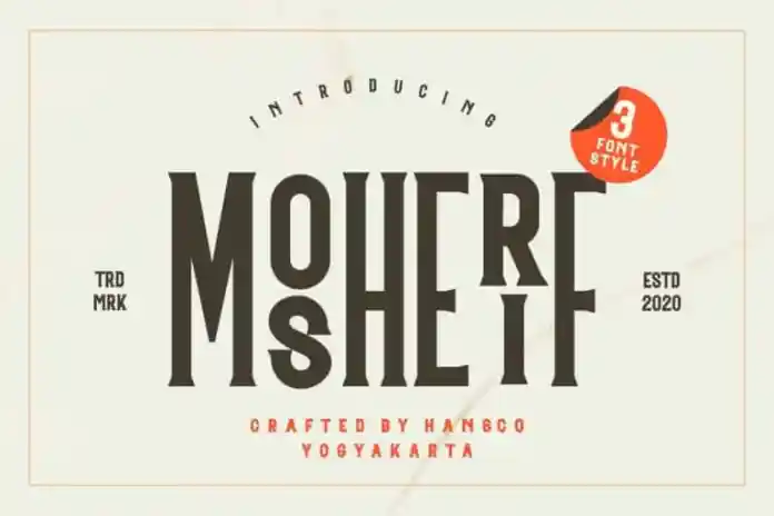 Mosherif Display Font