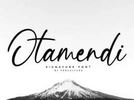 Otamendi Signature Font