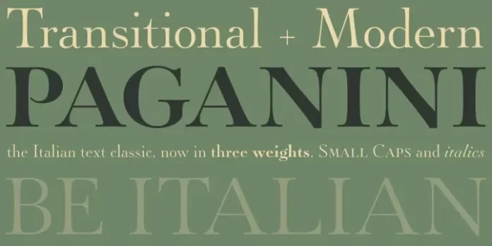 Paganini Font Family