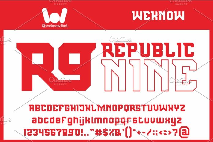 REPUBLIC NINE Font