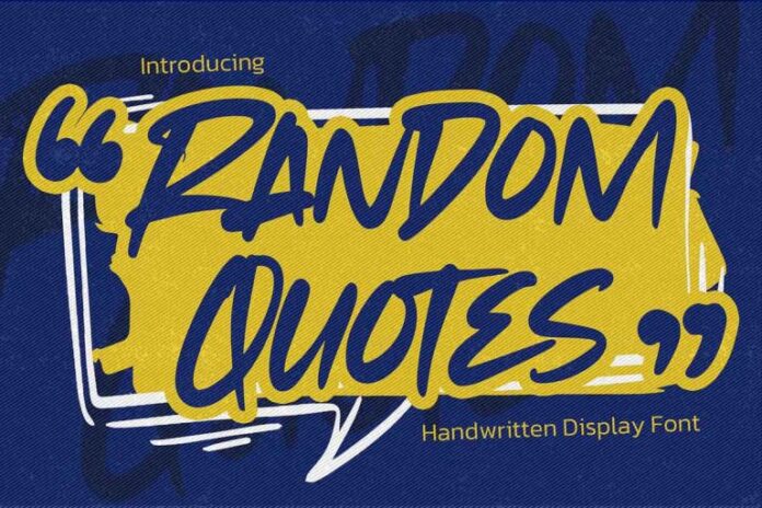Random Quotes Font