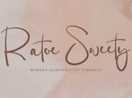 Ratoe Swetty Font