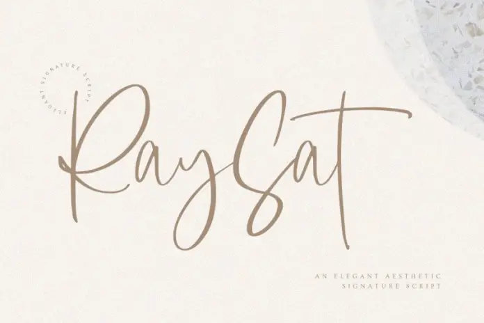 Raysat – Elegant Signature Font