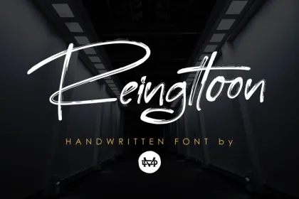 Reingttoon – Handwritten Brush Font
