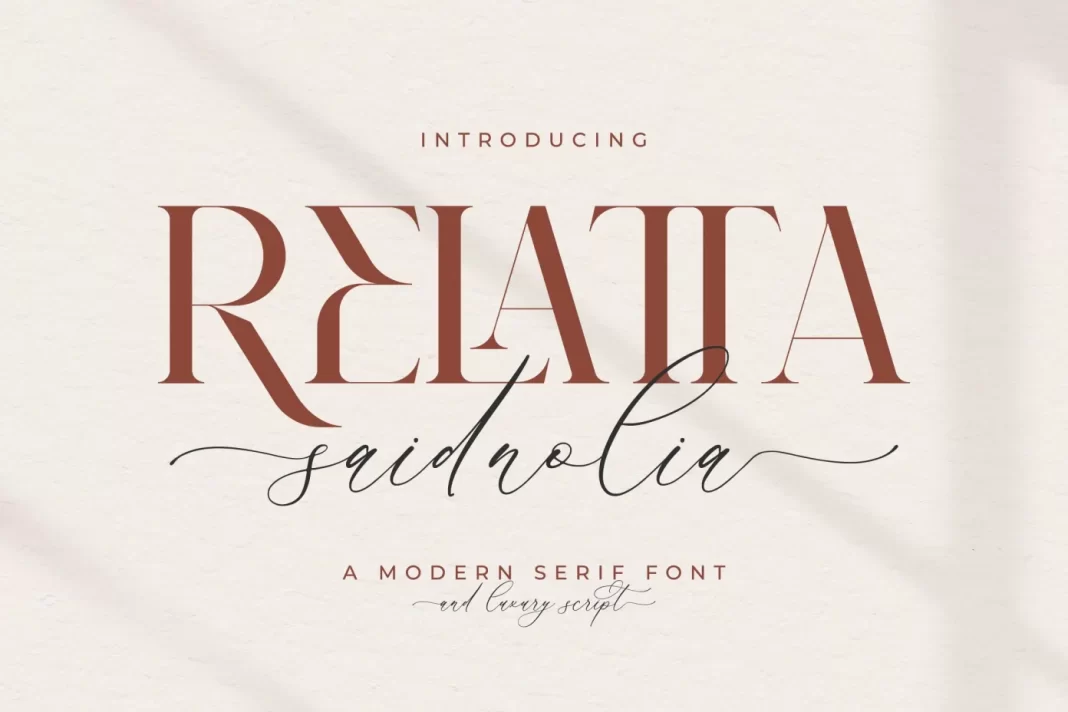 Relatta Saidnolia Font Duo