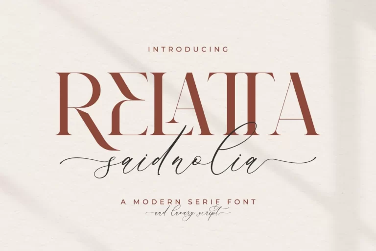 Relatta Saidnolia Font Duo