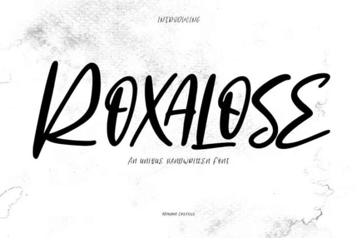 Roxalose Font
