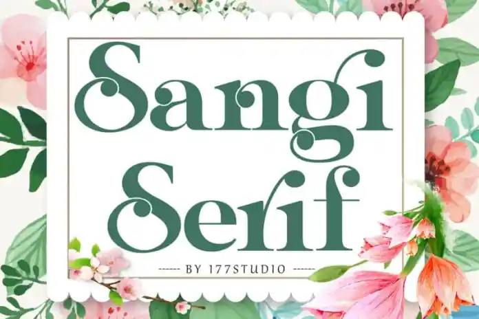Sangi Serif Font Demo