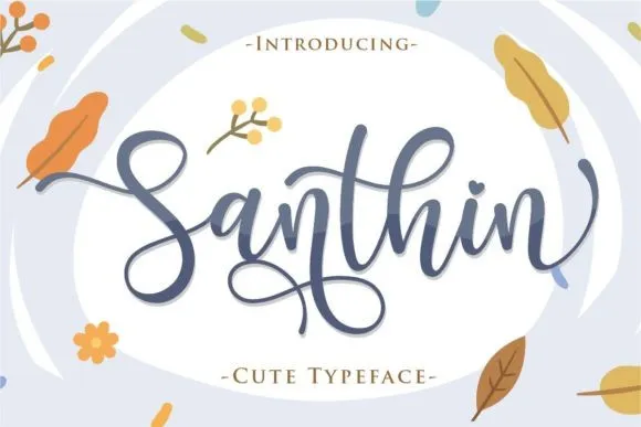 Santhin Script Font