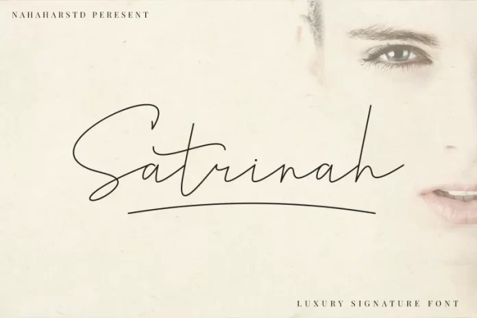 Satrinah – Signature Font