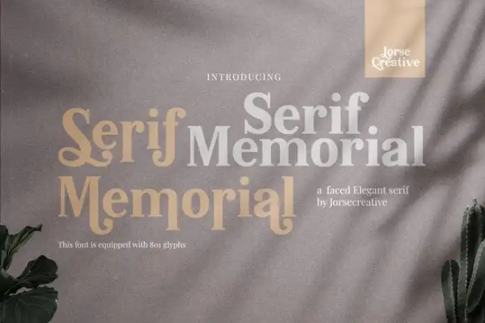 Serif Memorial Font