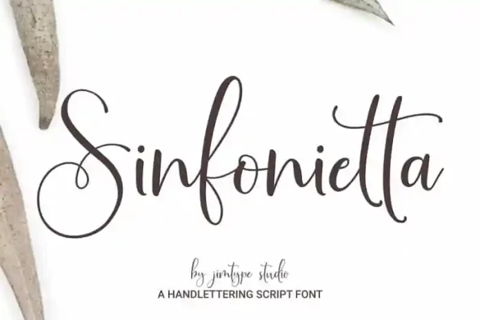 Sinfonietta Modern Script Font