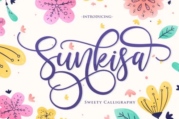 Sunkisa Calligraphy Font