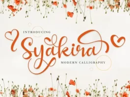 Syakira Calligraphy Font