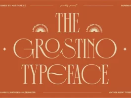 The Grostino Display Typeface
