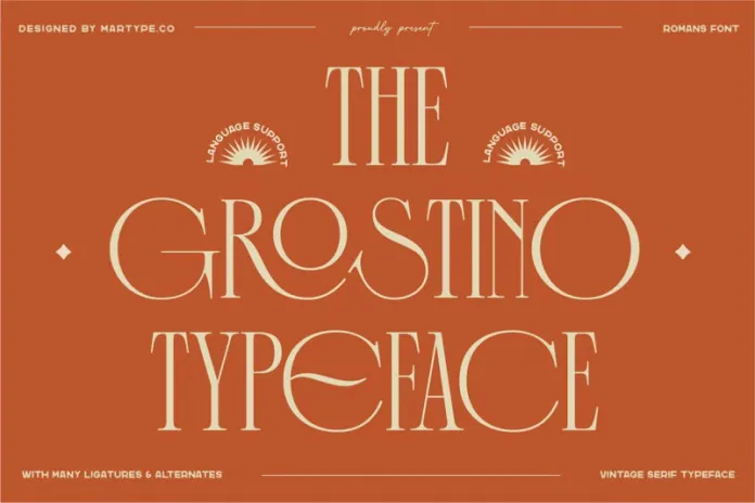 The Grostino Display Typeface