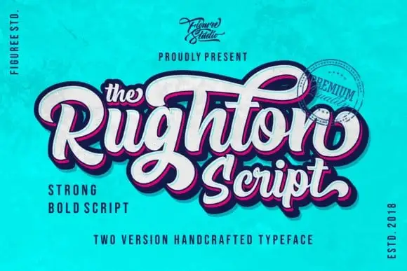 The Rughton Bold Script Font