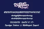 The Rughton Bold Script Font