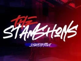 The Stamshons Brush Font