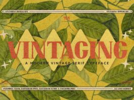 Vintaging Typeface